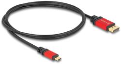 Delock Cablu Delock USB Type-C - DisplayPort (DP Alt Mode) pentru 8K la 30 Hz, cu funcție HDR, 1 m, roșu