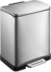 EKO Cos de gunoi cu pedala, EKO, E-Cube, 10+9 litri, 2 compartimente, inox (926819) Cos de gunoi