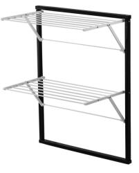 Arredamenti Italia Suport prosoape pentru radiator, Arredamenti Italia, Klaus, 2 niveluri, negru (2.A608093)