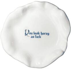 Incartato Ceramics Farfurie ceramica, Incartato Ceramics, Horny, The Issues Collection, Ø 28 cm, alb (DNHORNYAF)