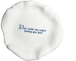 Incartato Ceramics Farfurie ceramica, Incartato Ceramics, Regret, The Issues Collection, Ø 22 cm, alb (DPREGRET)
