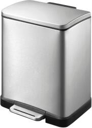 EKO Cos de gunoi cu pedala, EKO, E-Cube, 12 litri, 1 compartiment, inox (926812IX) Cos de gunoi