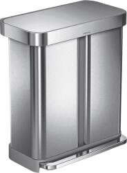 simplehuman Cos de gunoi cu pedala, Simplehuman, 24+34 litri, inox (018126) Cos de gunoi