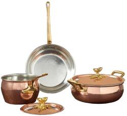 Ruffoni Set vase de gatit si ustensile, Ruffoni, colectie Historia, 5 piese, 2.5/3.5 litri, Ø 16/24 cm, cupru (3305B)
