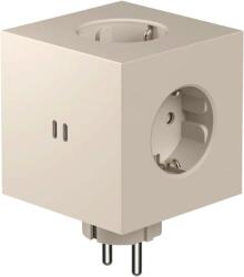 AVOLT Prelungitor cubic, AVOLT, Square 2, 3 prize, 2xUSB-C, crem (SQ2-EUFC30-WMBE)