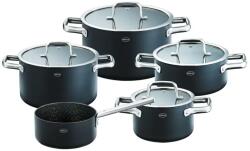 RÖSLE Set vase de gatit, otel inoxidabil, 5 piese, Rosle, Ebonic, negru (911064)