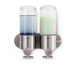 simplehuman Dispenser/dozator sapun lichid, Simplehuman, Twin, 2x444 ml, inox (009377)