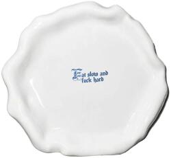 Incartato Ceramics Farfurie ceramica, Incartato Ceramics, Eat slow, The Issues Collection, Ø 28 cm, alb (DNEAT)