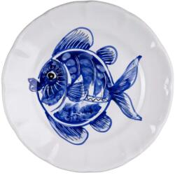 Casa Amalfi Farfurie ceramica artizanala, Ø 26 cm, Casa Amalfi, Pesce, colectia Al Mare, albastru (MN04)