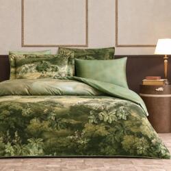 Valeron Set lenjerie de pat matrimonial premium, Valeron, 7 piese, Sauvage, 100% bumbac satinat, verde (SAUVAGEGREEN) Lenjerie de pat