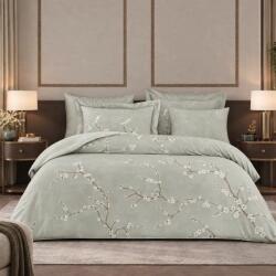 Valeron Set lenjerie de pat matrimonial premium, Valeron, 7 piese, Molinard, 100% bumbac satinat, gri (MOLINARDGREY) Lenjerie de pat