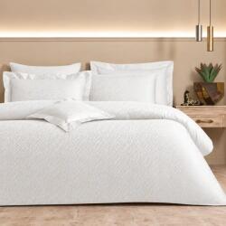 Valeron Set lenjerie de pat matrimonial premium, Valeron, 7 piese, Scala, Hotel Collection, 100% bumbac jacquard, alb (SCALAWHITE) Lenjerie de pat