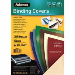 Fellowes Binding cover (leather pattern) DELTA A3 FSC 5374401, 100 buc, negru (5374401)