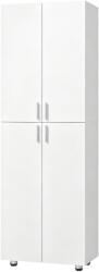 HOMCOM Dulap cu 4 Uși, 180 cm, Alb | Aosom Romania (83D-214V00WT)