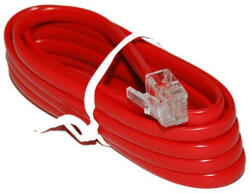  CABLU EXTENSIE TELEFONIC ROSU 2M (TEL0033B-2)