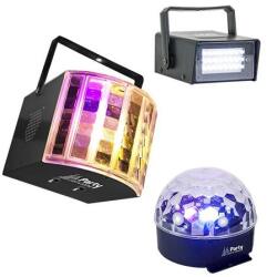  SET DISCO 1 STROBOSCOP + 1 DERBY LIGHT + 1 ASTRO LIGHT (PARTY-3PACK)