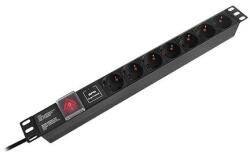 Emtex PDU RACK 19 INCH 7 PRIZE SWITCH 16A 2M EMTEX (KOM-EMT4)