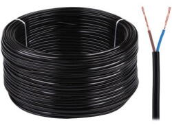  CABLU ELECTRIC OMY 2X0.75 300V NEGRU (KAB0831)