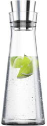 emsa FLOW Slim glass carafe, jug (transparent/stainless steel) (515675) - vexio