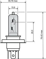  BEC FAR H4 - 12V 18/18W (3 picioare) (C21004)
