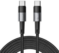 Tech-Protect Cablu pentru incarcare si transfer de date TECH-PROTECT UltraBoost, 2x USB Type-C, PD 100W, 5A, 3m, Gri (9319456606058) - smartvolt
