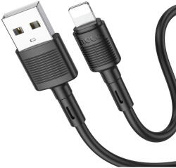 hoco. Cablu Date si Incarcare USB la Lightning HOCO X83 Victory, 1 m, 2.4A, Negru (cab/da/us/hoc/x8/1m/24/ne/r7)