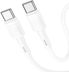hoco. Cablu Date si Incarcare USB Type-C la USB Type-C HOCO X83 Victory, 1 m, PD60W, 3A, Alb (cab/da/us/hoc/x8/1m/pd/al)