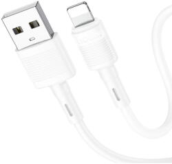 hoco. Cablu Date si Incarcare USB la Lightning HOCO X83 Victory, 1 m, 2.4A, Alb (cab/da/us/hoc/x8/1m/24/al)