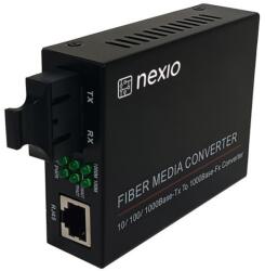Nexio Mediaconvertor 10/100/1000M, Dual Fiber 850nm, MM, 550m, SC - Nexio NX-1000N-MD-05 (NX-1000N-MD-05)