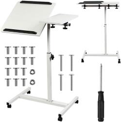 Maclean Laptop állvány, Laptop állvány magasságállítás, Maclean, fehér, állítható magasságú 59-89cm, max. 30kg, MC-121 W