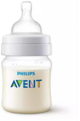 Philips Biberon anti-colici Philips Avent SCY100/01, 125 ml, Tetina cu debit 1, +0 luni, fara BPA, usor de curatat (SCY100/01)