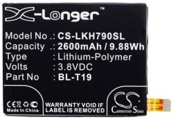 Cameron Sino LG Nexus 5X CAMERON SINO Li-Polymer akku 3.8V/2600mAh Google BL-T19 kompatibilis FEKETE (CS-LKH790SL)