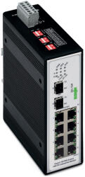 Wago ipari Switch8Port 2 aljzat 100Base-TX, fekete (852-103) (852-103)