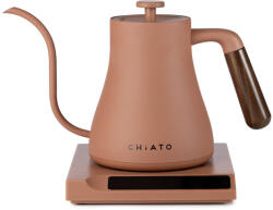 Chiato FlowPlay elektromos, hőfokszabályzós, hattyúnyakú vízforraló kanna 0, 6L - Terrakotta