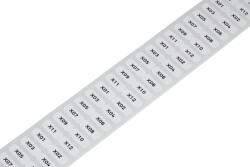 Wago feliratozó címke 6x15mm fehér 3000db/tekercs (210-805) (210-805/000-002)