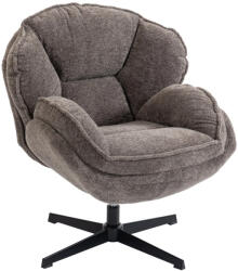 HOMCOM Modern wingback fotel, bársony fotel négycsillagos talppal, S-rugókkal, szürke (83B-829V00GY)