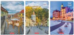 Herlitz Caiet studentesc A4 Herlitz, 100 file, 70 g/mp, dictando, Motive asortate Romania (400211752)