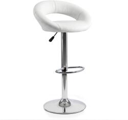  Scaun bar din piele ecologică și bază cromată ABS 151 alb