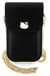 Hello Kitty Leather Metal Logo Chain bag - black (3666339190163) Geanta voiaj