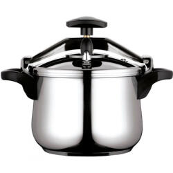 Fagor Oală sub presiune Fagor Clasica 10 L, 55 kPa, 24 cm, supapă de siguranță, 3 sisteme de protecție, oțel inoxidabil 18/10, compatibilă cu plitele cu inducție, argintie (81OPFGCLAS10)