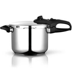 Fagor Oală sub presiune Fagor Duo 6L, 22 cm, 60/100 kPa, marcaj interior, fund IMPAKSTEEL, 5 sisteme de protecție, compatibilă cu plitele cu inducție, argintie (81OPFGDUO60)