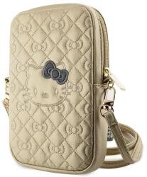 Hello Kitty Quilted Bows Strap bag - gold (3666339190194) Geanta voiaj