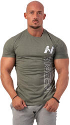 Nebbia Férfi póló Nebbia Vertical Logo 293 Khaki XL