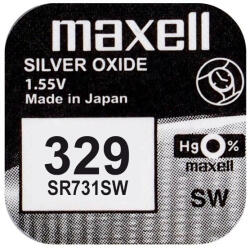 Maxell 329 / SR731SW Ezüst-Oxid Gombelem