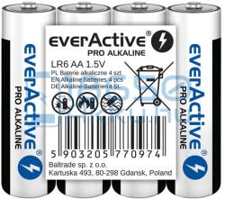 everActive Pro Alkáli Tartós (AA / LR6) Ceruza Elem (4db) (fóliás)
