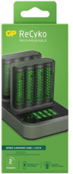 GP ReCyko M451 USB Speed Charger Ni-MH Akkumulátor Töltő + 2db D851 Charger Dock + 8db 2600mAh (AA / R6) Ceruza Újratölthető Elem