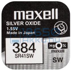 Maxell 384 / SR41SW Ezüst-Oxid Gombelem