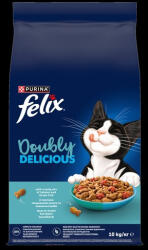 FELIX Doubly Delicious lazac és óceáni hal keverékével, céklával száraz macskaeledel 10kg - origopet