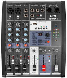  MIXER DIGITAL 4 CANALE 48V BT/USB/SD (HPAPROMIX4)