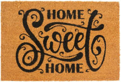 MagicHome Covoraș de intrare, MagicHome, inscripție Sweet Home, 40 x 60 cm, suprafață din fibre de cocos, suport PVC, pentru ușa de la intrare Pres